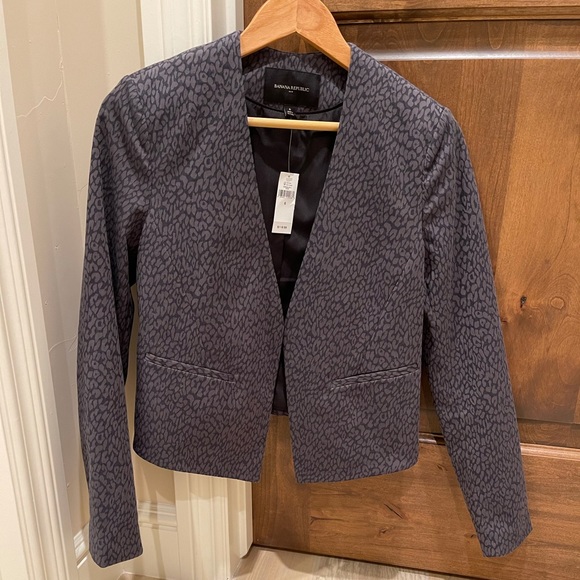 Banana Republic Grey size 6 blazer NWT - Picture 1 of 8